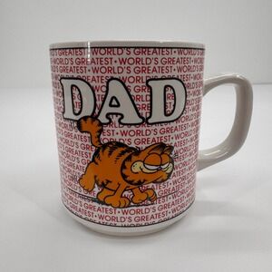 Garfield World's Greatest Dad Mug Vintage Enesco 1978 Father's Day Coffee Mug